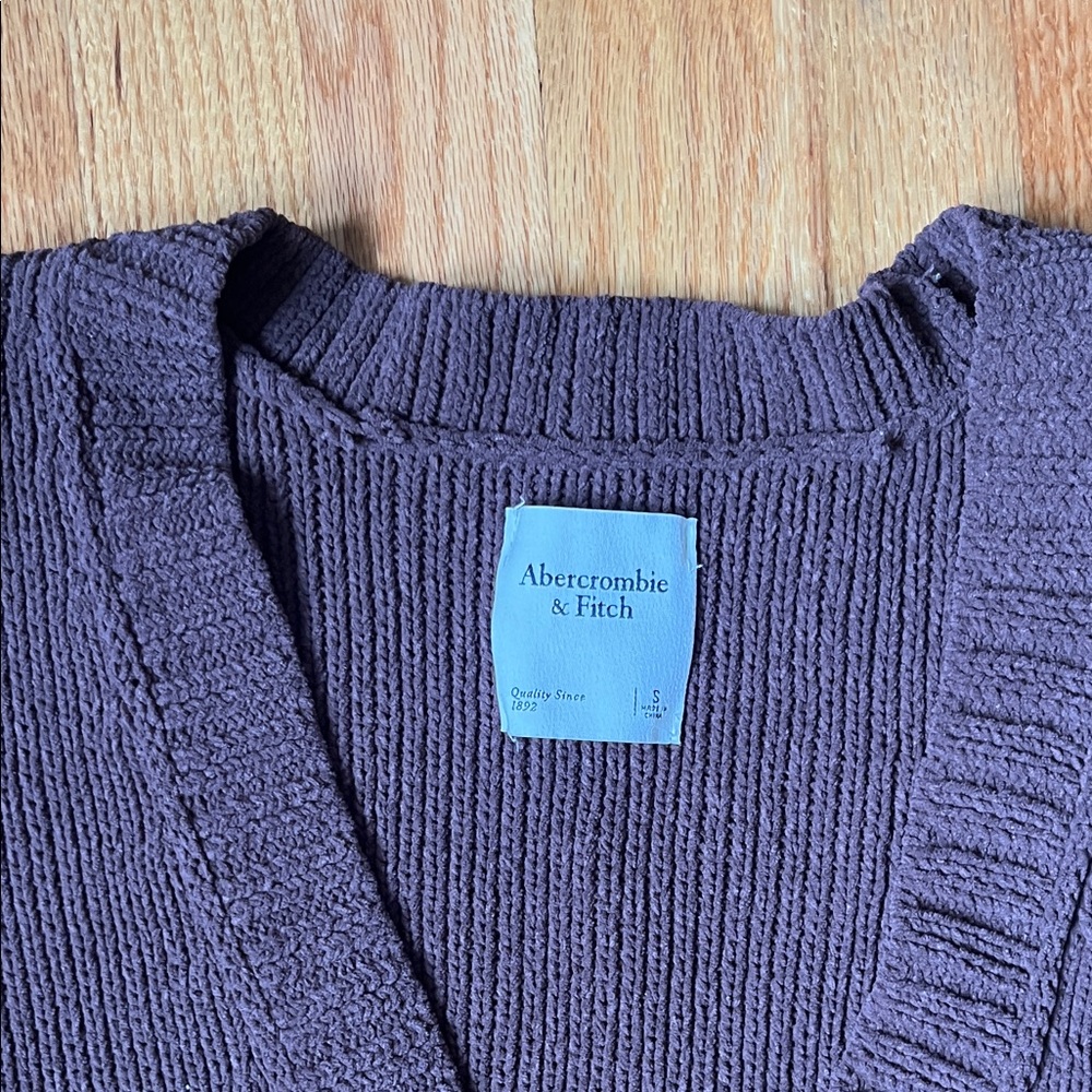 Abercrombie & Fitch Dark Brown Cardigan - Picture 2 of 5